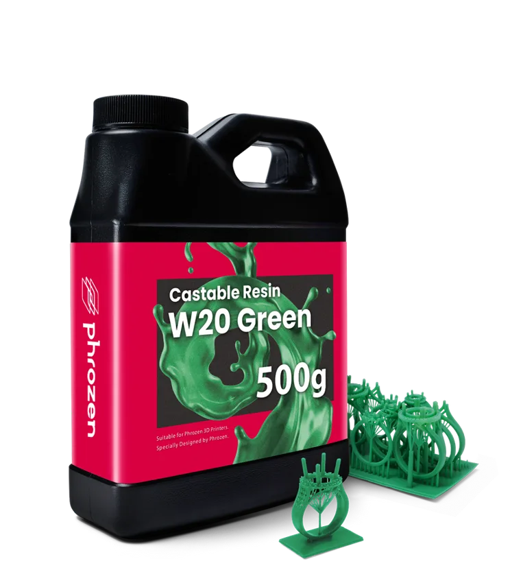 Jewelry Castable W20 Resin Green